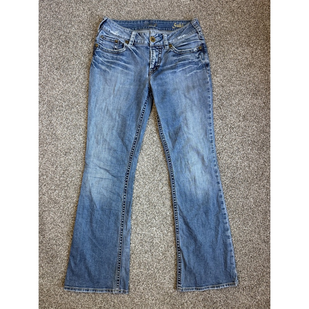 Silver Jeans Co Suki Mid Rise Bootcut Blue Indigo Jeans Size 30